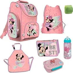 Disney Minnie Maus Mädchen Schulranzen 1. Klasse 7-teiliges Set