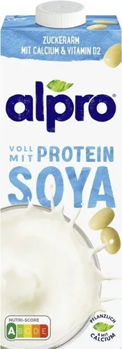 Alpro Sojadrink mit Kalzium 1l - Pflanzliche Milchalternative - Haltbare Milchalternative mit Calcium für starke Knochen, ideal für vegane Ernährung und laktosefrei.