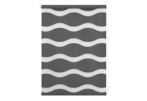 Lichtblick Doppelrollo Klemmfix ohne Bohren, Welle, Blickdicht, Klemmträger-Montage, Sichtschutz, Wandmongtage, Deckenmontage, für Fenster und Türen 45 cm x 150 cm (B x L), Anthrazit