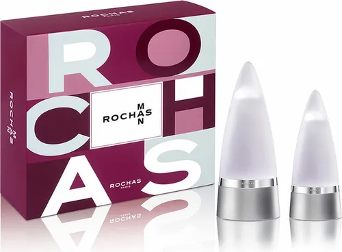 Rochas Man EDT 100ml/50ml - Exklusives Geschenkset - Herrendüfte, 2-teiliges Set mit 100ml und 50ml Eau de Toilette, ideal als Geschenk für Freunde und Familie.