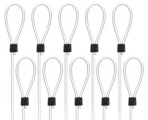 SOFT-RAIL Perlonseil mit einer Schlaufe, Ø 2,0 mm, in versch. Längen Seil (Set, 10-tlg), für Galerieschienen