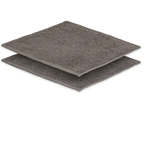 EXKLUSIV HEIMTEXTIL 2X Seiftuch 30 x30 cm Anthrazit 500 g
