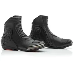 RST Tractech Evo 3 WP Motorrad Schuhe, schwarz, Größe 40 - Motorradstiefel mit wasserdichtem Sinaqua Innenfutter und sicherem Reißverschluss-Klettverschluss für optimalen Schutz und Komfort auf jeder Fahrt.