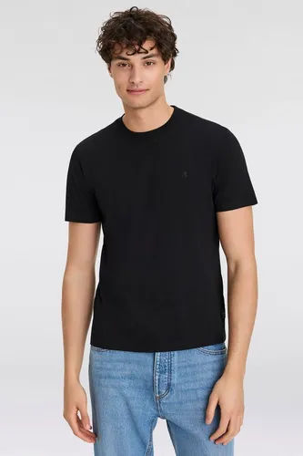 Replay T-Shirt mit Logostickerei auf der Brust - Stylisches Rundhalsshirt von Replay mit Logostickerei, ideal für vielseitige Outfits und aus weichem, dehnbarem Baumwolljersey für hohen Tragekomfort.