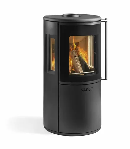 VARDE NORDIC 9 AIR Kaminofen schwarz mit Seitenglas - Eleganter Kaminofen in schwarz mit Seitenglas für ein modernes Ambiente. Ideal für die gemütliche Wärme in Ihrem Zuhause und mit geprüfter Qualität.