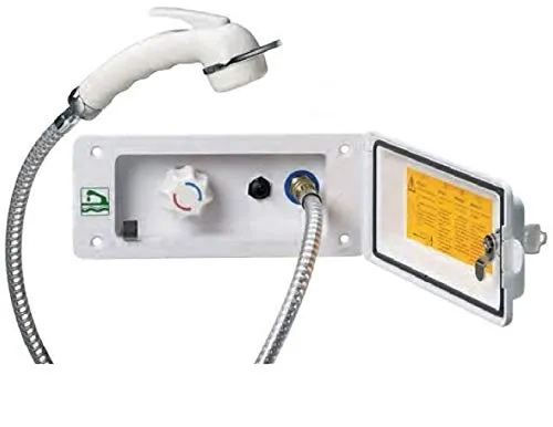 Reich Wassersteckdose mit Vormischer & Dusche, weiß
