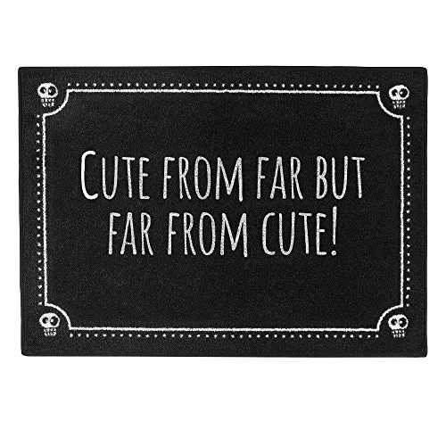 Produktbild Pechkeks Misfortune Cookies Doormat ''Cute from far'', 70 x 50 cm, Black