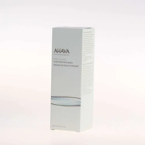 AHAVA Time To Clear Purifying Mud Mask 100 ml - Sanfte Schlamm-Maske für die Gesichtsreinigung. Entfernt überschüssigen Talg und Unreinheiten, ideal für empfindliche Haut. Für einen klaren, strahlenden Teint. Anwendung: 1-2x pro Woche auftragen und nach 2 Minuten abspülen.