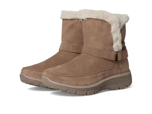Skechers Easy Going-Dreamers Luxe Vibe Damen-Stiefel, wadenhoch, freihändig, Dark Taupe, 41 EU