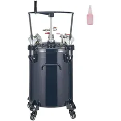 VEVOR Druckbehälter 30 L - Sprühfarbe Drucktopf - Farbsprühsysteme für industrielle Lackierarbeiten mit 70 psi Druck, rostbeständig und ideal für verschiedene Farben, inkl. Sicherheitsventil und Filtersieb für optimale Nutzung.