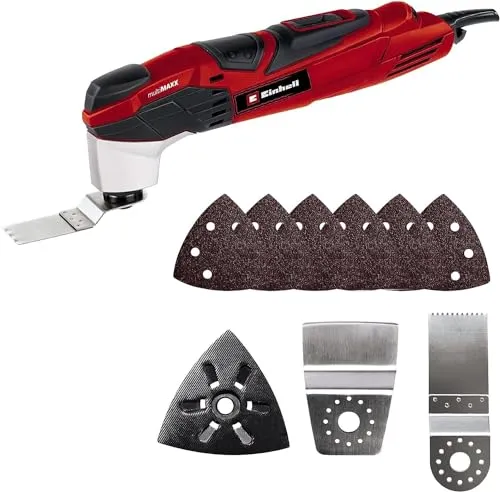 Einhell Multifunctional Tool TE-MG 200 CE - Vielseitiges Oszillierendes Multiwerkzeug - Multifunktionswerkzeuge mit 200 W Leistung, ideal für präzises Arbeiten in Heimwerkerprojekten.