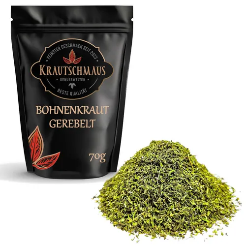 70g Bohnenkraut getrocknet gerebelt Krautschmaus Pfefferkraut Würzen Kochen