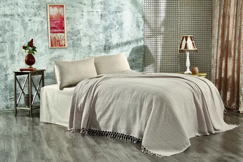 L'Essentiel Linge de Maison, Lotus- WTN1109, Beige, Bettwäschen, 100% BAUMWOLLE