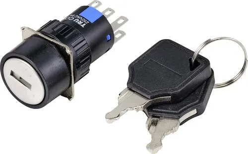 TRU COMPONENTS TC-9219060 - Schlüsselschalter 250 V AC, tastende Funktion für präzise Steuerung und einfache Handhabung