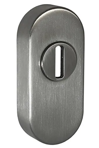 Edelstahl V2A PZ Schutzrosette SR-5245 Oval Schieberosette mit ZA Türbeschlag