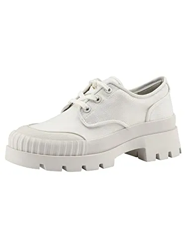 Tamaris Damen 1-1-23809-20 Oxford, Offwhite, 41 EU - Damen-Schnürhalbschuhe, bequemer und modischer Schnürschuh für stilvolle Auftritte.