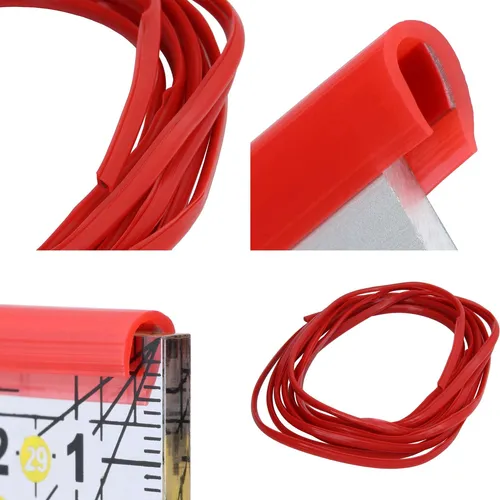Zierleiste Acryl Klebeband Keder Leiste U Profil 5 m Rot Kantenschutz