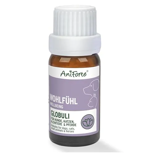 AniForte Wohlfühl Globuli - Bachblüten für Hunde, Katzen, Haustiere zur natürlichen Unterstützung bei ungewohnten Situationen & negativen Gemütszuständen
