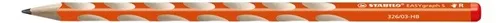 STABILO® BLEISTIFT ERGONOMISCH EASYGRAPH S HÄRTEGRAD: HB R ORANGE NEU OVP
