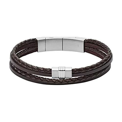 FOSSIL Multi-Strand Braided Leather Bracelet von Fossil