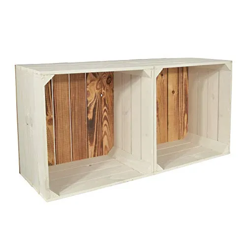 CHICCIE 2 Set Weinregal Wino aus Holz in weiß von Chiccie