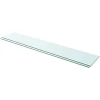 Regalböden Glas Transparent - Elegantes Wandregal - Regale & Aufbewahrung - 90 x 20 cm Hartglas-Regal mit einer Tragfähigkeit von 15 kg, ideal für stilvolle und platzsparende Aufbewahrung.