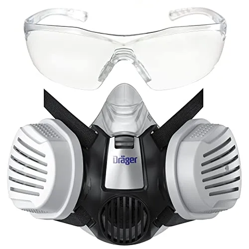 Dräger X-plore 3300 Halbmasken-Set mit P3 R Partikelfilter & Schutzbrille