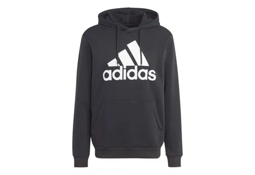 adidas Herren Kapuzenpullover Big Logo Fleece Hoodie - Hoodies mit Kordelzug, bequem und modisch, ideal für sportliche Looks und Alltag, inklusive praktischer Känguru-Tasche.