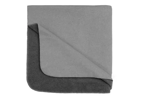 Wohndecke Melange von Biberna in grau|schwarz - Bettdecken, 100% Baumwolle, OEKO-TEX® zertifiziert, ideal für gemütliche Abende und sorgt für wohlige Wärme.