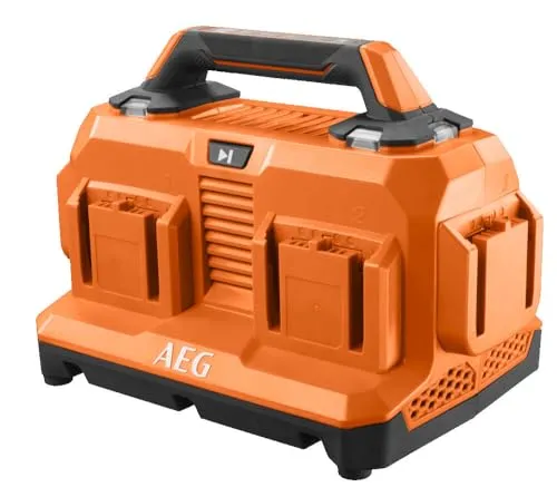 AEG - Ladegerät 18 V, 6 Anschlüsse, Netzspannung 220-240 V, für 18 V Akkus von 1,5 bis 9,0 Ah, sequentieller Lademodus, BL18C6