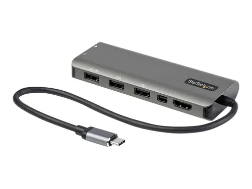 StarTech.com USB-C Multiport Adapter mit HDMI und Mini DisplayPort - Vielseitiger USB-C Multiport Adapter für 4K 60Hz Videoausgabe und 100W Power Delivery. Ideal für den professionellen Einsatz mit schnellem 10 Gbit/s USB Hub.