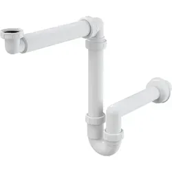 Alcaplast - Raumsparsiphon Für Waschbecken Mit Überwurfmutter 5/4' Weiß A434