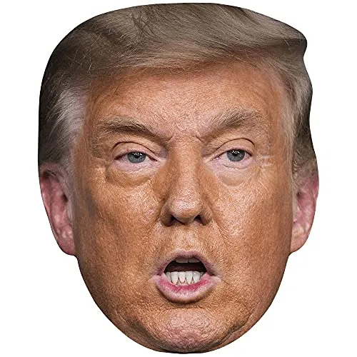 Donald Trump (Mouth Open) Maske aus Karton