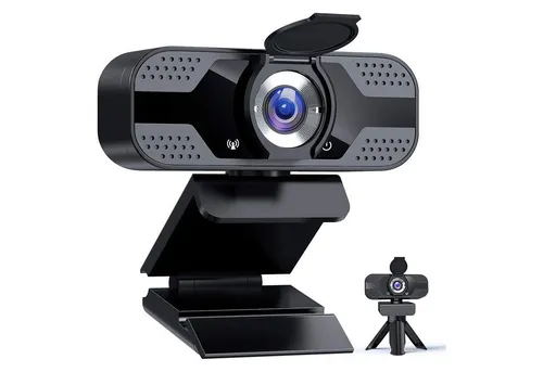 ibettertec 1080P Full HD Webcam mit Mikrofon und Stativ von ibettertec