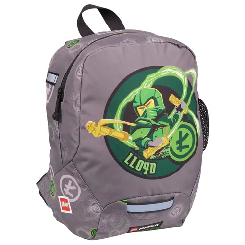LEGO® NINJAGO® Elemental Master of Energy Schulrucksack - Grau, unisex Schulranzen für Kinder mit coolem NINJAGO® Design, ideal für Schule und Freizeit.