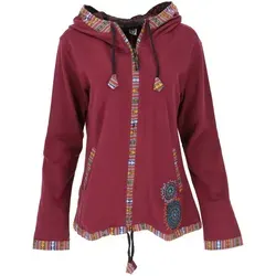 GURU SHOP Nepal Ethno Jacke in rot von Guru-Shop