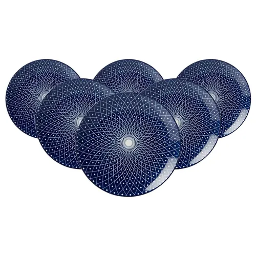 Ritzenhoff & Breker Royal Reiko Dessertteller 6er Set in blau von Ritzenhoff & Breker