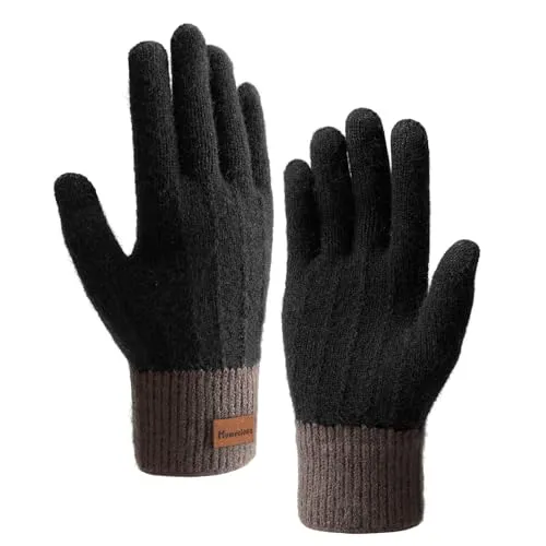 Homealexa Winterhandschuhe Touchscreen Handschuhe - Handschuhe & Fäustlinge mit Touchscreen-Funktion, warm und winddicht, ideal für Outdoor-Aktivitäten wie Skifahren und Radfahren, perfekt für Damen und Herren.