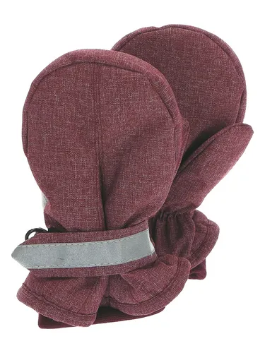 Sterntaler Funktionsfäustlinge in Bordeaux/ Weiß, Größe 3, rot, Baby