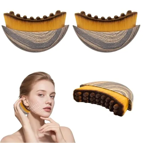 Lymphatische Gesichtsbürste für Konturierung und Massage