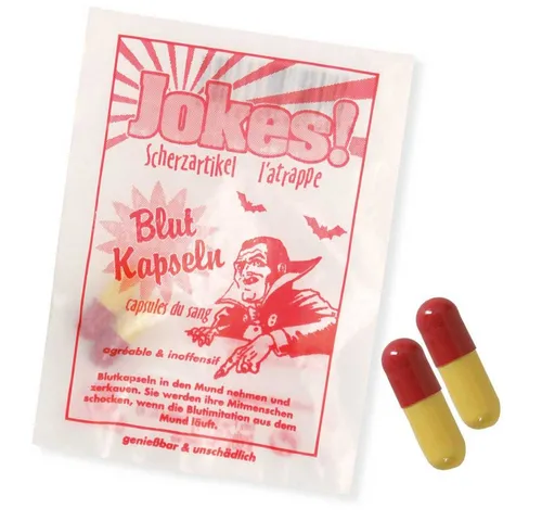 Fries Kostüm Blutkapseln - 2 Stück