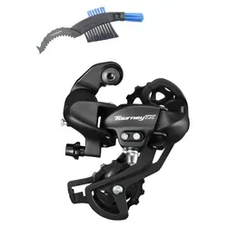 Shimano Tourney TX RD-TX800 Schaltwerk 7/8-fach Schwarz mit Kettenbürste - Robustes Shimano Tourney TX RD-TX800 Schaltwerk für 7- und 8-fach Antriebe, ideal für MTB und Trekking. Mit präziser Schaltperformance und reibungsloser Kettenführung. Inklusive maxxi4you Kettenbürste für optimale Pflege.