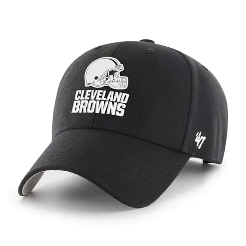 '47 Brand NFL Cap Cleveland Browns '47 MVP - Klassisches Basecap - Baseball Caps mit gebogenem Schirm und hochwertiger Logo-Stickerei der Cleveland Browns. Ideal für NFL-Fans, verstellbar durch Klettverschluss für perfekten Sitz.