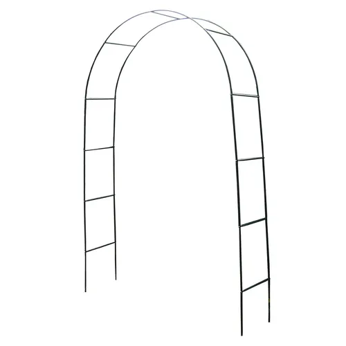 Rosenbogen Rankgitter aus Metall Pergola Rankhilfe Torbogen Grün 240x140x36cm