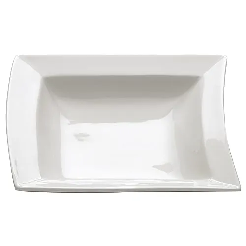 Maxwell & Williams Sway Teller Tief, Suppenteller, Tiefer Teller, Salatteller, Porzellan, Weiß, 17 cm, JX31043