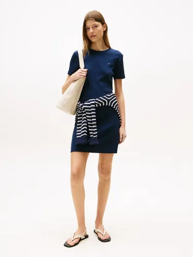 Tommy Hilfiger Shirtkleid NEW CODY STR SLIM SHORT DRS SS in blau von Tommy Hilfiger