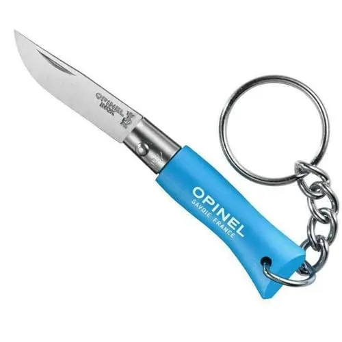 Opinel O002270 Llavero N°02 Azul cian, Cyanblau, 8,3 cm