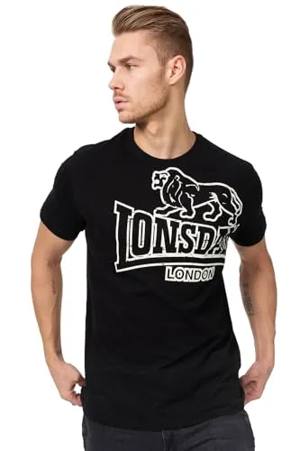 Produktbild Lonsdale London Langsett Männer T-Shirt schwarz M 100% Baumwolle Festival, Streetwear