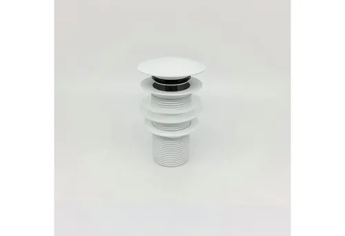 wohnfreuden Ablaufventil 90 mm Pop-up Ablauf-Ventil matt weiß, 52003