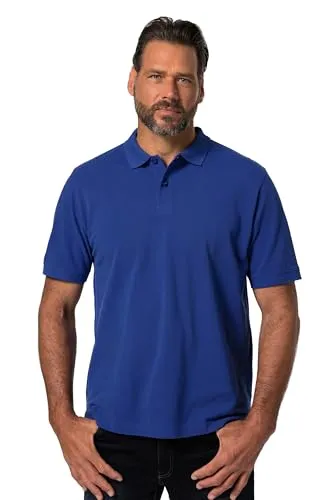 JP 1880 Herren Poloshirt Übergrößen L-8XL Dunkles Saphir - Sportives Poloshirt mit speziellem Schnitt bis 10XL, atmungsaktiv und angenehm zu tragen. Geprüfte Qualität nach OEKO-TEX Standard 100 für besten Komfort.